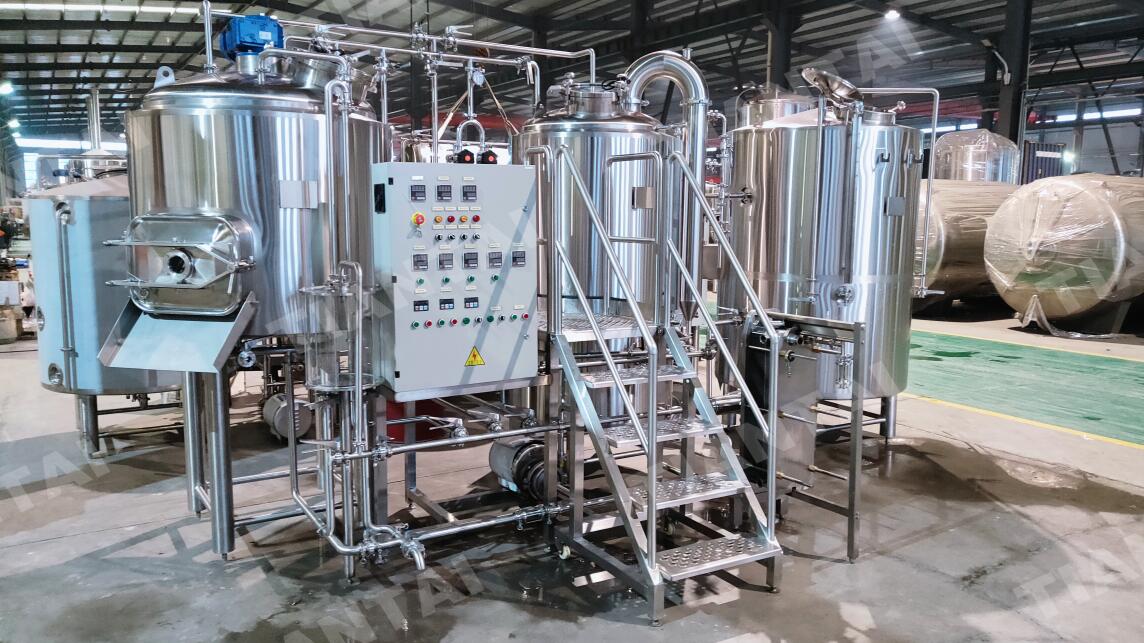 New Zealand 5bbl gas heated craft beer making machine from china